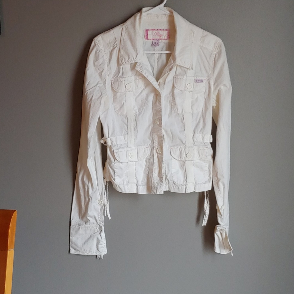 [plugg] Lightweight Button Down Blouse/Jacket